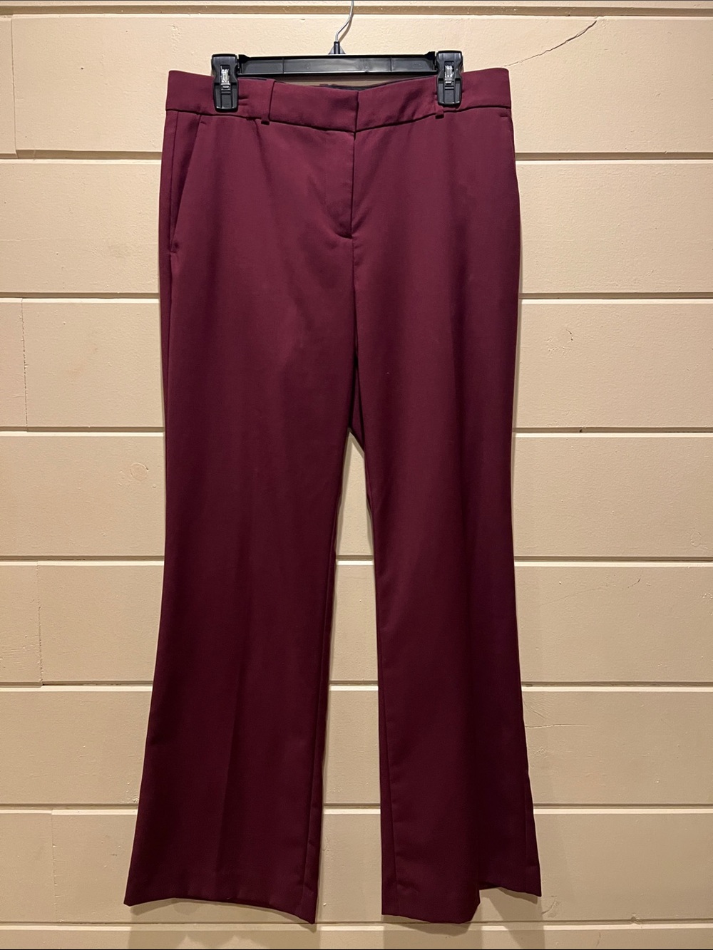 Ann Taylor JAYNE Burgundy Boot-Cut Dress Pants